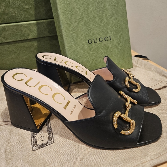 Gucci 80mm Horsebit mules 40 1/2 $920 - Picture 8 of 11